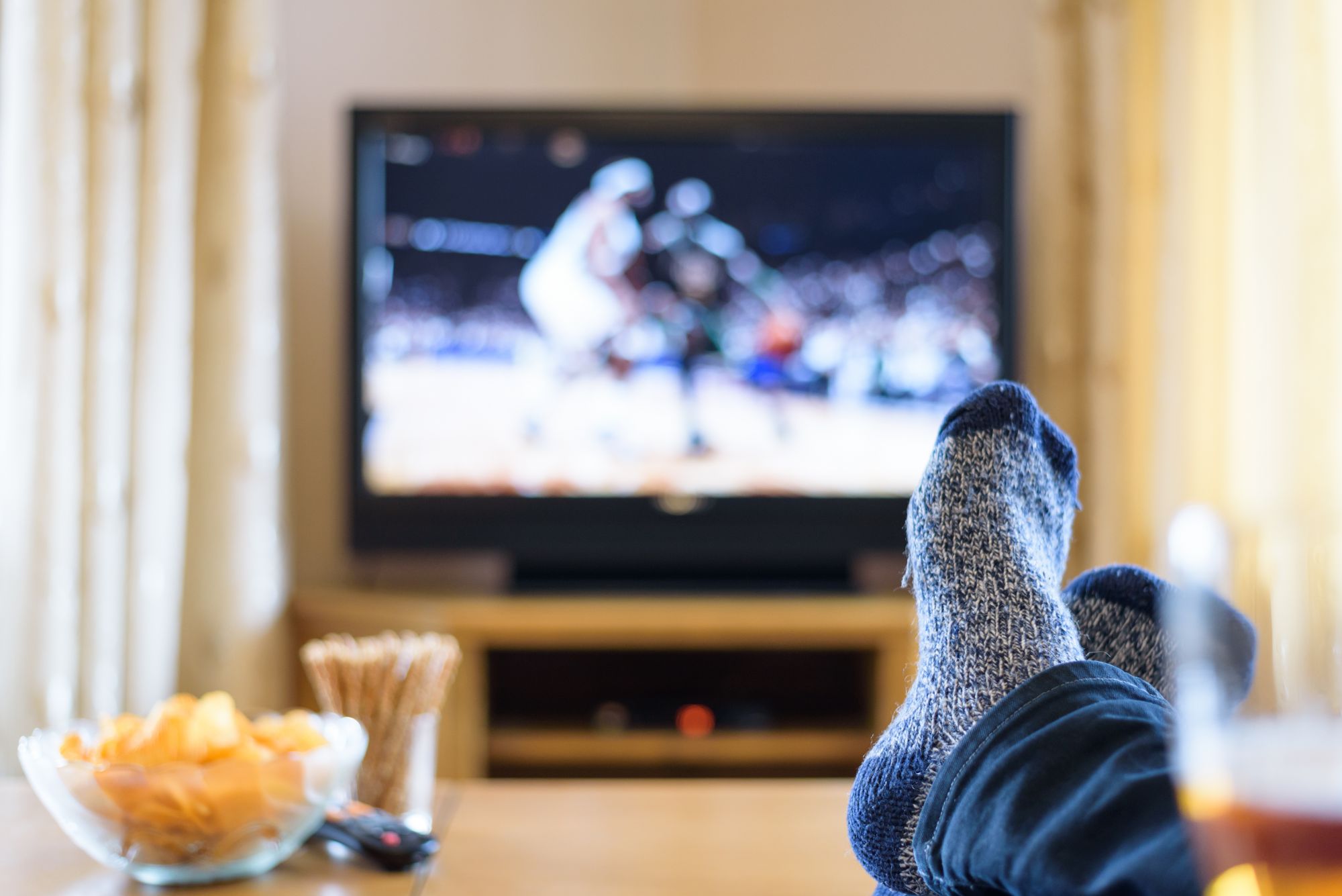 Feet Up Watching TV